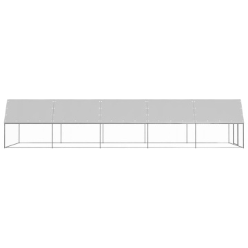 Coteț de păsări pentru exterior, 3x10x2 m, oțel galvanizat - Img 3