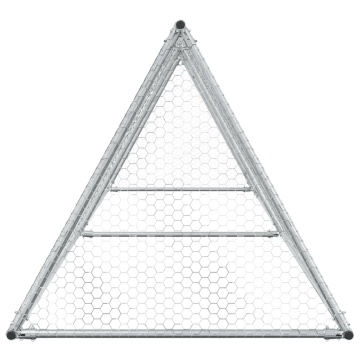 Coteț pentru păsări, gri, 400x105x91 cm, oțel galvanizat - Img 8