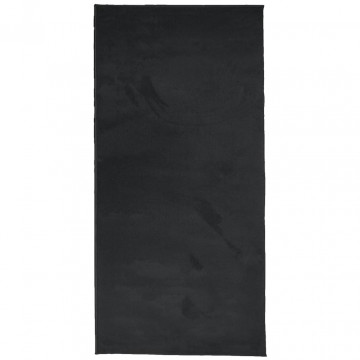 Covor „OVIEDO”, fire scurte, negru, 100x200 cm - Img 2