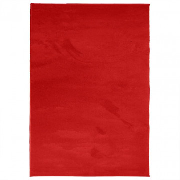 Covor „OVIEDO”, fire scurte, roșu, 140x200 cm - Img 2