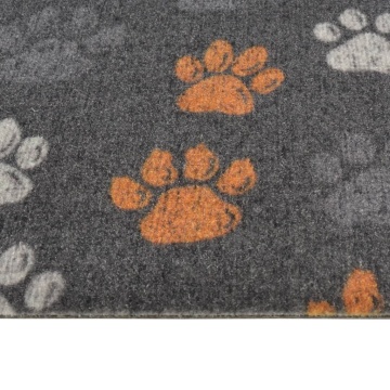 Covor de bucătărie lavabil Paws, 60x300 cm, catifea - Img 4