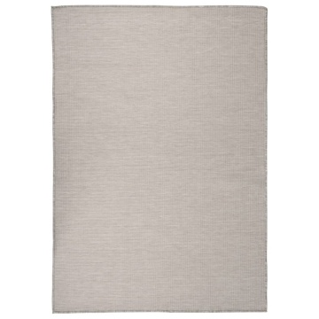 Covor de exterior, gri taupe, 160x230 cm, țesătură plată - Img 1