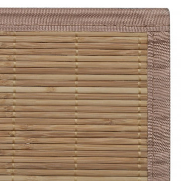 Covor din bambus, maro, 100x160 cm - Img 5