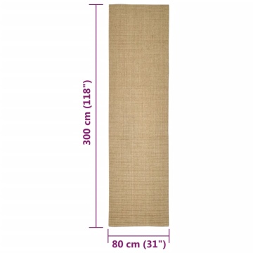 Covor din sisal pentru ansamblu de zgâriat, 80x300 cm - Img 5