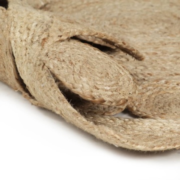 Covor manual din iută împletită, 90 cm - Img 2