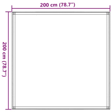 Covor pentru cort, bej, 200x200 cm - Img 7