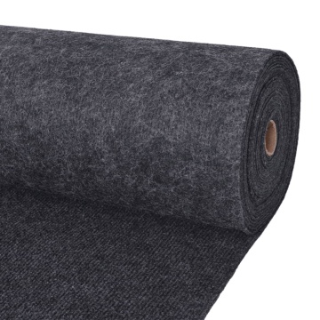 Covor pentru expoziții striat, antracit, 1,2x20 m - Img 1