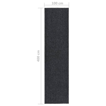 Covor traversă de captare a murdăriei, antracit, 100x400 cm - Img 5