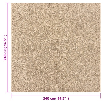 Covor ZIZUR aspect iută, 240x240cm, pentru interior și exterior - Img 7