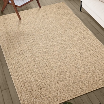 Covor ZIZUR aspect iută, 240x340cm, pentru interior și exterior - Img 3