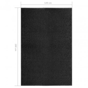 Covoraș de ușă lavabil, negru, 120 x 180 cm - Img 5