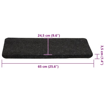 Covorașe scară autoadezive 30 buc Antracit 65x24,5x3,5 cm - Img 7