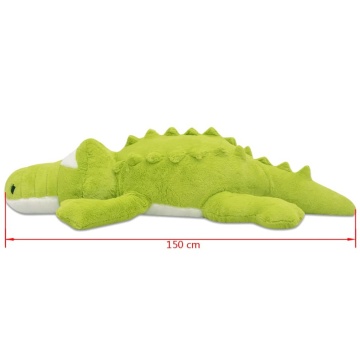 Crocodil de pluș de jucărie XXL, 150 cm - Img 5
