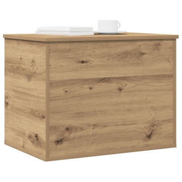 Cufăr de depozitare cu capac Stejar artisan 60x42x46 cm Lemn prelucrat - Img 3