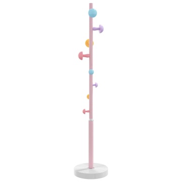 Cuier de haine, roz, 172 cm, fier vopsit electrostatic - Img 2