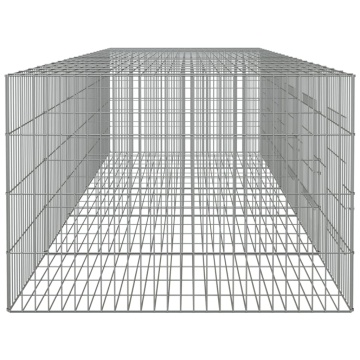Cușcă pentru iepuri, 5 panouri, 217x79x54 cm, fier galvanizat - Img 7