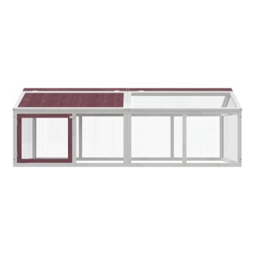 Cușcă pentru mișcare cafeniu 200x112,5x74 cm lemn masiv de pin - Img 3