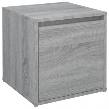 Cutie cu sertar, gri sonoma, 40,5x40x40 cm, lemn prelucrat - Img 2