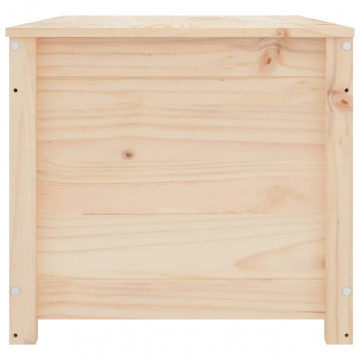 Cutie de depozitare, 110x50x45,5 cm, lemn masiv de pin - Img 5