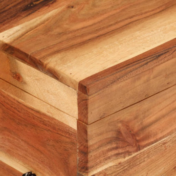 Cutie de depozitare, 39x28x31 cm, lemn masiv de acacia - Img 8