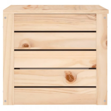 Cutie de depozitare, 59,5x36,5x33 cm, lemn masiv de pin - Img 6