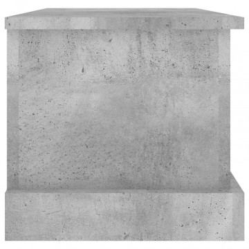 Cutie de depozitare, gri beton, 50x30x28 cm, lemn prelucrat - Img 6
