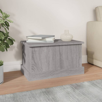 Cutie de depozitare, gri sonoma, 50x30x28 cm, lemn prelucrat - Img 3