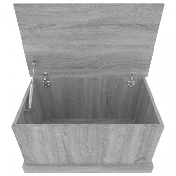 Cutie de depozitare, gri sonoma, 70x40x38 cm, lemn prelucrat - Img 7