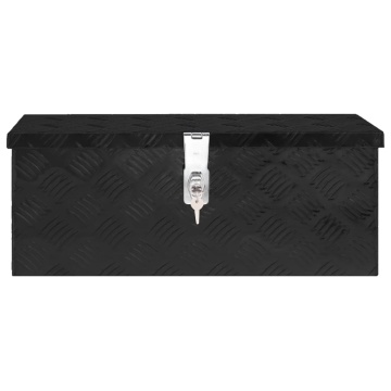 Cutie de depozitare, negru, 60x23,5x23 cm, aluminiu - Img 2
