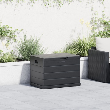 Cutie de depozitare pentru grădină - Antracit, 77.5 x 54.5 x 53 cm, Plastic, 170 L - Img 1