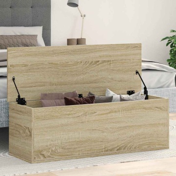 Cutie de depozitare, stejar sonoma, 102x35x35cm, lemn prelucrat - Img 1