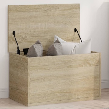 Cutie de depozitare, stejar sonoma, 60x35x35 cm, lemn prelucrat - Img 1