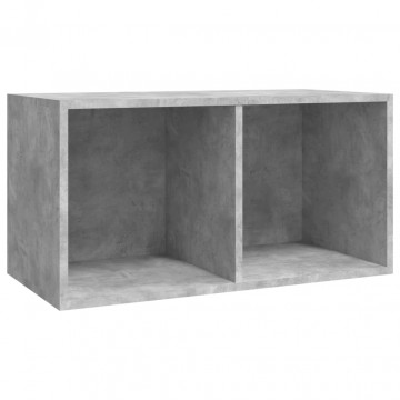 Cutie de depozitare viniluri, gri, 71x34x36 cm, lemn compozit - Img 2
