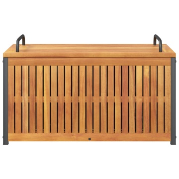 Cutie de perne de exterior 85x45x45/53cm lemn masiv acacia/oțel - Img 8