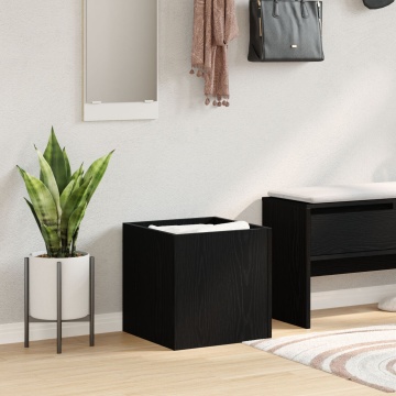Cutie de Plante Stejar Negru 40x40x40 cm Lemn Stratificat - Img 4