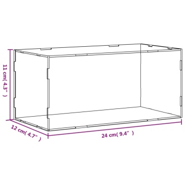 Cutie de prezentare, transparent, 24x12x11 cm, acril - Img 5