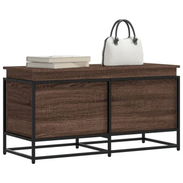 Cutie depozitare stejar maro 100x40x51,5 cm lemn prelucrat - Img 1