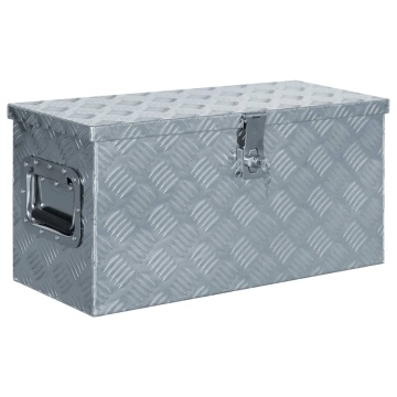 Cutie din aluminiu, 61,5 x 26,5 x 30 cm, argintiu - Img 1