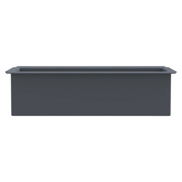 Cutii de flori pentru europaleți 12 buc. gri 36x13,5x9,5 cm PP - Img 8