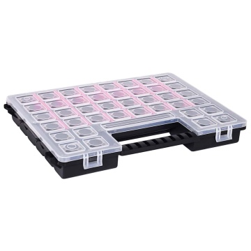 Cutii sortare 5 buc separatoare reglabile 385x283x50 mm plastic - Img 2