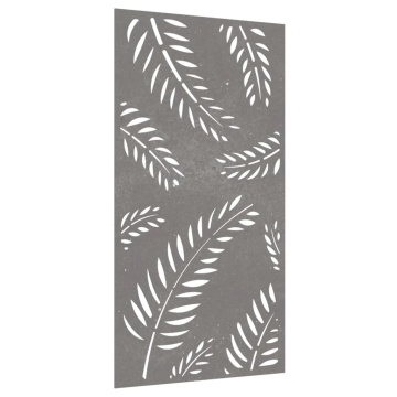 Decorație perete de grădină 105x55 cm design frunze oțel Corten - Img 3