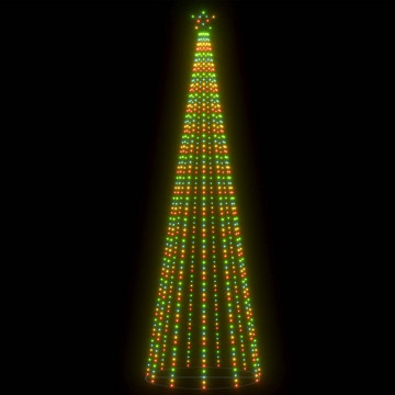 Decorațiune brad Crăciun conic 752 LED-uri colorate 160x500 cm - Img 4