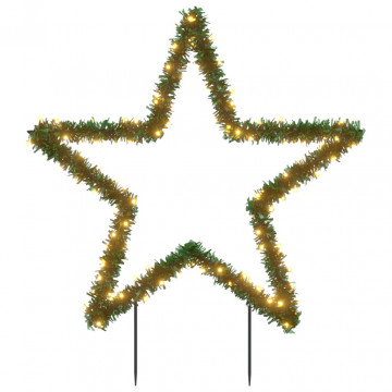 Decorațiune stea cu lumini de Crăciun cu țăruși, 115 LED, 85 cm - Img 2