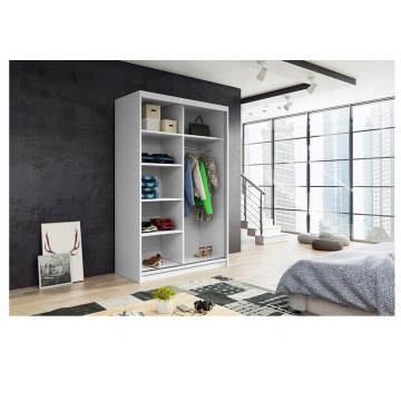 Dressing Ory, alb, 2 usi, cu oglinda, 150 cm - Img 2