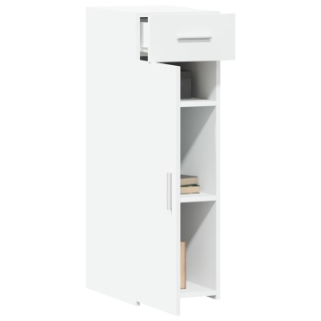 Dulap, alb, 30x42,5x93 cm, lemn prelucrat - Img 3