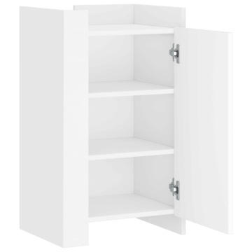 Dulap, alb, 45x35x75 cm, lemn prelucrat - Img 6