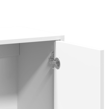 Dulap, alb, 60x31x70 cm, lemn prelucrat - Img 7