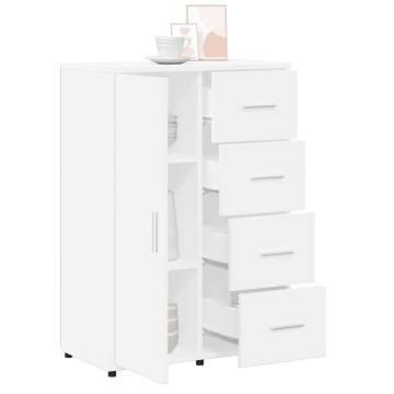 Dulap, alb, 60x31x84 cm, lemn prelucrat - Img 4