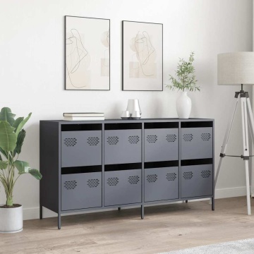 Dulap, antracit, 135x39x73,5 cm<br />, oțel laminat la rece - Img 3