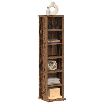 Dulap CD-uri, lemn vechi, 21x20x88 cm, lemn compozit - Img 1
